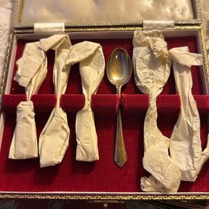 Silver set of spoons (set of 6) boxed set